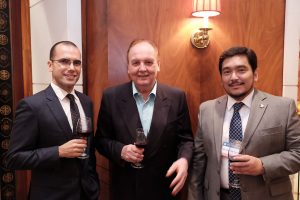 ICCP President, Itamar Gero with the President of Canadian Chamber Of Commerce Of The Philippines, Julian Payne and Former ICCP President, Ferdinand Sarfati 