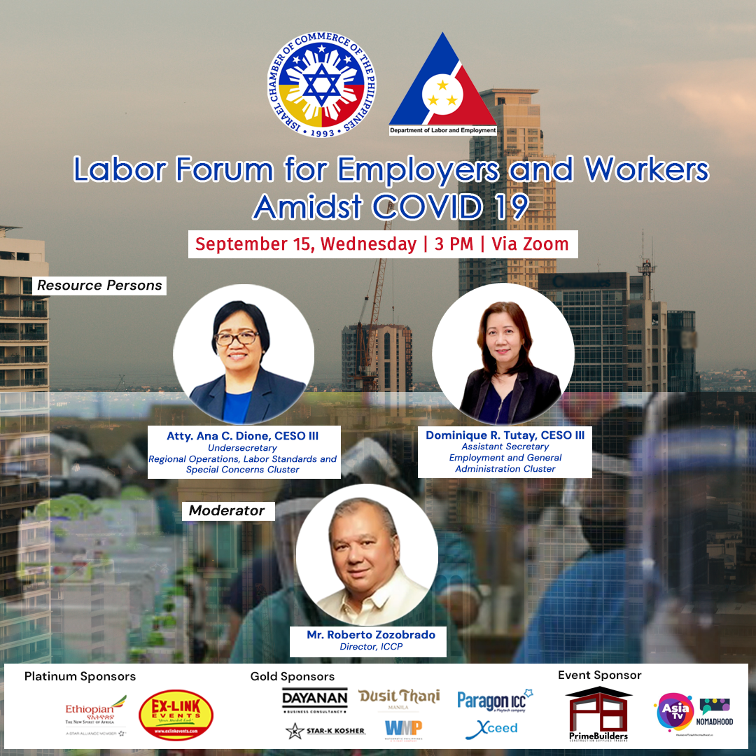 Labor Forum for Employers and Workers Amidst COVID 19 Israel Chamber