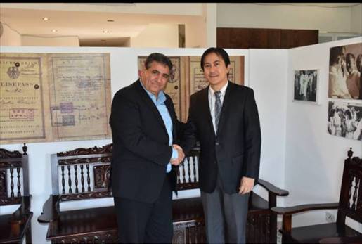 Jewish Chamber of Commerce President Dror Atari and Philippine Ambassador to Israel Neal Imperial aims to strengthen Israeli-Filipino ties with business ventures.
