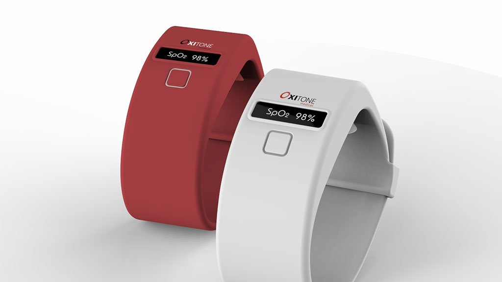 Oxitone’s prototype blood-oxygen monitoring wearable. Photo: courtesy